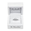 Premium gift box with engraved text for rings