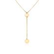 9K Gold Necklace For Women In Y-Look, Engravable