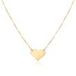 Engravable heart chain for ladies in 9K gold