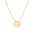 Necklace for ladies in 9-carat gold, engravable