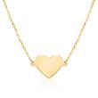 Cadena corazón para mujer en oro de 9 quilates, grabable