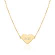 Necklace heart for ladies in 9K gold, engravable