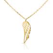 Ladies necklace angel wings in 9 carat gold