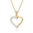 8ct gold necklace & gold pendant