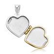 Locket heart-shaped 8ct gold
