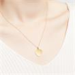 14ct gold necklace with heart pendant engravable