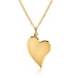 Semi-Polished Gold Pendant Heart 8ct Gold