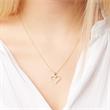 8ct gold necklace with heart shaped gold pendant