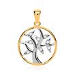 Necklace Tree Of Life Pendant 8ct Gold Bicolor