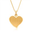 14ct gold necklace with heart pendant engravable