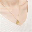 14ct gold heart pendant engravable