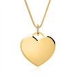 Engraving pendant heart of 14ct gold