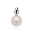 Pendant in 14ct white gold with freshwater pearl