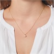 14 carat gold necklace and pearl pendant