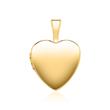 Heart Medallion Made Of 585 Gold, Hinged Engravable