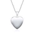 Necklace And Medallion Heart In 14ct White Gold Engravable
