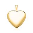 585er Gold Kette mit Medaillon Herz gravierbar