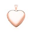 Engraving Medallion Heart In 14ct Rose Gold