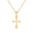 375 gold pendant cross