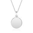 Ladies' Necklace With Circle Pendant In White Gold
