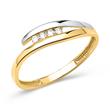 High quality yellow & white gold ring