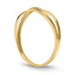 Sierlijke 8 karaat gouden ring met Zirkonia
