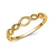 Chic ring 8ct gold intertwined