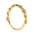 Chic ring 8ct gold intertwined