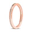 Memoire Ring 8ct Rose Gold With Zirconia