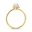 14ct gold ring with freshwater pearl