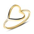 Ring with heart in 9K gold