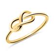 9 quilates anillo de oro con el signo del infinito