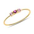Ring For Ladies In 9K Gold With Zirconia