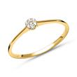Ladies ring in 9 carat gold with cubic zirconia