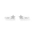 Ear Climber Stars In Sterling Silver With Zirconia