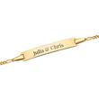 Bracelet 14ct Gold With Engraving Plate