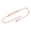 Bracelet in 9ct rose gold with engravable heart