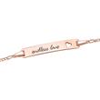 Bracelet In 9ct Rose Gold With Engravable Heart