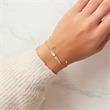 Ident Armband aus 375er Gold mit Herzen