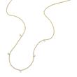 Sadie necklace in gold-plated stainless steel with cubic zirconia
