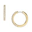 All stacked up glitz hoop earrings for women, gold-plated