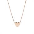 Engravable heart chain vintage iconic made of stainless steel rosé