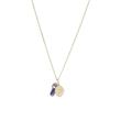 Necklace power of crystals stainless steel, gold