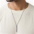 Stainless steel chain for men, engravable