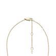 Drew engravable necklace with pendant in stainless steel, gold