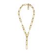Heritage D-link glitz ladies necklace in stainless steel, gold
