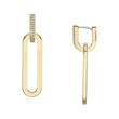 Heritage D-link dangle earrings in stainless steel, gold
