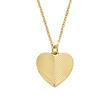 Harlow Hearts engraved necklace in gold-plated stainless steel