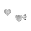 Harlow Hearts set of necklace and ear studs, stainless steel