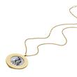 Damenkette Harlow mit Medaillon aus Edelstahl, IP Gold